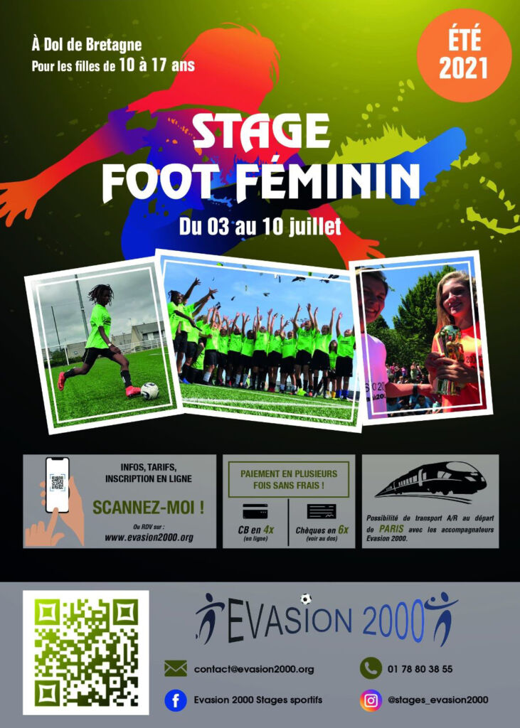 Flyer Stages Foot féminin.