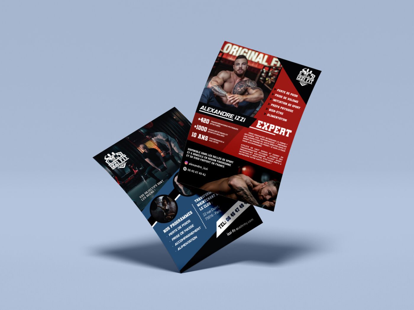 Flyers IZZI FIT ACADEMY Créations de flyers : IZZI FIT ACADEMY
